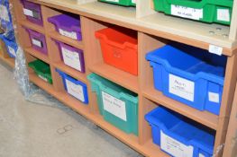 *Four Bay Ten Tray Storage Unit 140x50cm x 62cm Tall