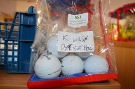 *15 Wilson DX Soft Pearl Golf Balls