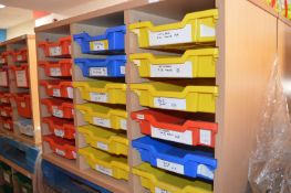 *Three Bay Eighteen Tray Storage Unit 100x50cm x 70cm tall