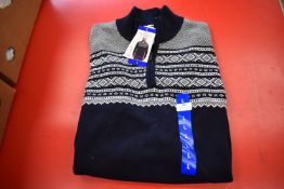 *Weatherproof Vintage Navy Zip Top