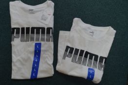 Two Puma T-Shirts Size: L
