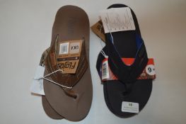 *Two Pairs of Flojos Gent's Flipflops Size: 6