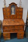 Victorian Inlaid Walnut Secretaire