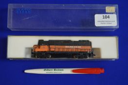 Kato N-Gauge Milwaukee GP38 Unit