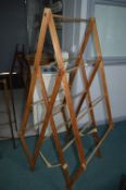 Folding Pine Clothes Horse