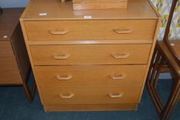 G-Plan Light Oak Four Drawer Chest