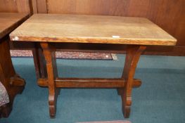 * Gnome Man English Oak Pegged Table