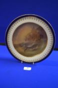 E.K. Redmore Oil Painted Maritime Scene on a Royal Doulton Dish