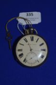 Hallmarked Sterling Silver Pocket Watch - London 1925, ~139g gross