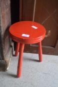 Painted Milking Stool