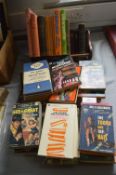 Vintage Paperback Books Including Magic and Spirituality etc. plus Small Oak Bookshelf