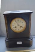 Slate Mantel Clock by Henry Lee, Paris