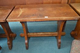 * Gnome Man English Oak Pegged Table