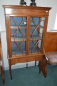 Edwardian Inlaid Mahogany Display Cabinet