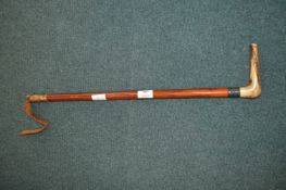 Riding Crop with Hallmarked Sterling Silver Ferrule