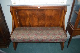 * Gnome Man English Oak Short Highback Bench