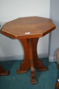 * Gnome Man English Oak Octagonal Table