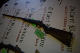 J. Stevens Arms Single Barrel 12-Gauge Hammer Action Shotgun (serial number unknown)