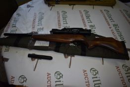 BSA Lightning 177 Air Rifle Hawk Vantage Telescopic Scope, and Padded Bag