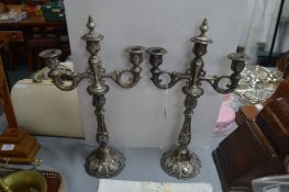Pair of EPNS Candelabra