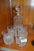Edinburgh Crystal Decanter and Four Tumblers