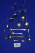 Twelve Hallmarked Sterling Silver Tea & Mustard Spoons ~81g total