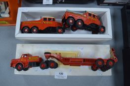 Corgi Diecast Vehicles, Two Wynn's Scammells, plus Tank Transporter