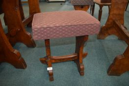 * Gnome Man English Oak Pegged Stool