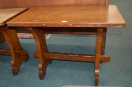 * Gnome Man English Oak Pegged Table