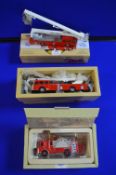 Three Corgi Classics Fire Engines