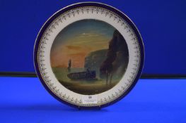E.K. Redmore Oil Painted Maritime Scene on a Royal Doulton Dish