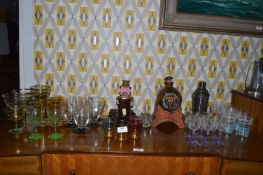 1960's Drinks Glasses plus Novelty Decanters etc.