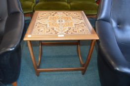 1970's G-Plan Teak Tile Top Occasional Table