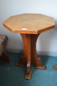 * Gnome Man English Oak Octagonal Table
