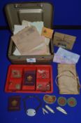 Cash Box Containing Small Collectibles
