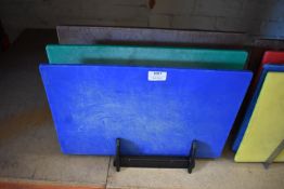 *Three Coloured Chopping Board in Rack