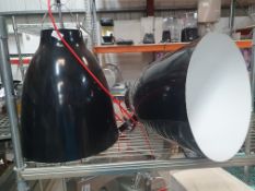 * 2 x large metal lamp shades