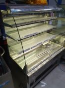 * Frost-tech grab and go chiller with light and nightblind. Includes removable polycabonate shelf