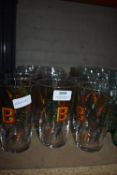 *12 Brixton Branded Pint Glasses