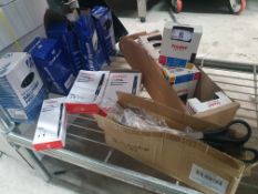 * quantity of stationary - pens, scissors, stamps