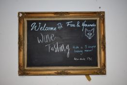 *Gilt Framed Chalkboard