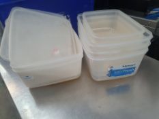 * plastic tubs