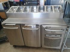 * Foster 2 door, 1 drawer preptop fridge