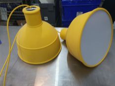 * 2 x Mutto unfold pendant lights RRP £195 each. Silicone shade with muted light cover