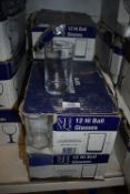 *Five Boxes of 12 MHVQ Hi-Ball Glasses