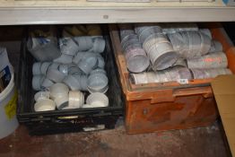 *Box of White Ceramic Ramekins, and a Box of Teacups & Other Ramekins