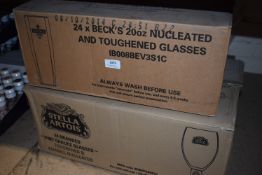 *Two Boxes of Branded Glasses