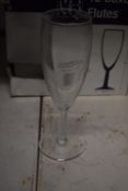 *Six Boxes of 12 Saxon Flute Glasses