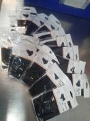 * black fabric face masks