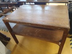 * haberdashers table with sliding extenders and built in ruler. 1200w x 830d x 830h